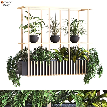 Modern Indoor Plant Set 2015 3D model image 1 