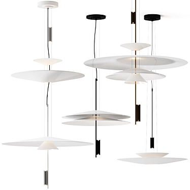 Vibia Flamingo Pendant Light Fixture 3D model image 1 