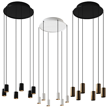 Modern Pendant Lamp Kompas Lights 3D model image 1 