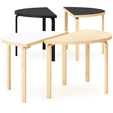 Modern Aalto Table 3D Model 3D model image 1 