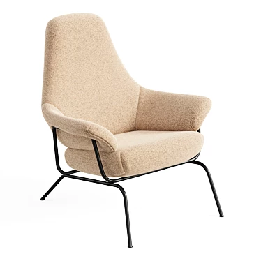 Hai Lounge Chair: Modern Elegance 3D model image 1 