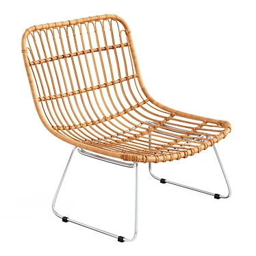 Low Round Rattan Chair