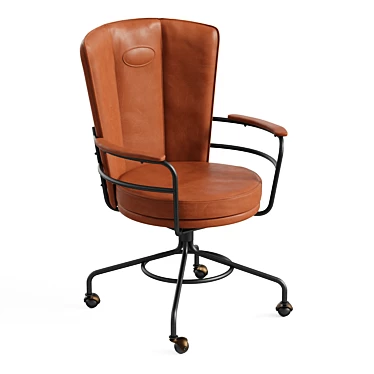 Stylish Industrial Office Chair 3D model image 1 