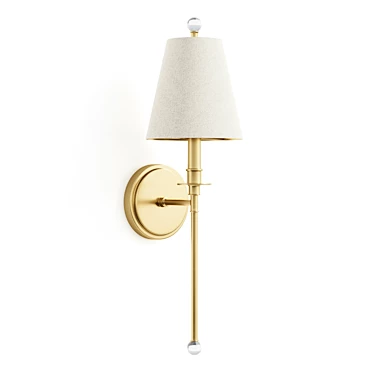 Modern Classic Adjustable Sconce 3D model image 1 