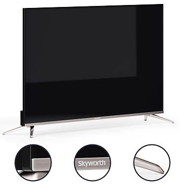 50" Skyworth 50G2A 4K Android TV 3D model image 1 