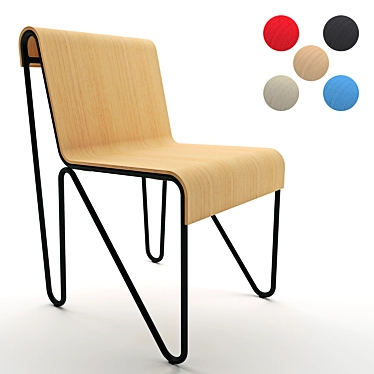 Versatile Modern Beugel Chair 3D model image 1 