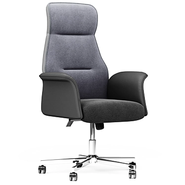 Sheldon Office Chair in Grey 3D model image 1 