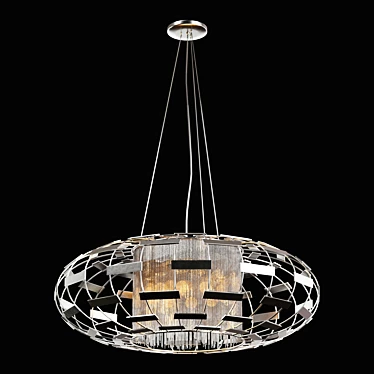 Elegant SILVESTRO SP5 Chandelier 3D model image 1 