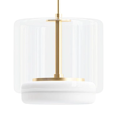 Stylish Enkel LED Pendant 3D model image 1 