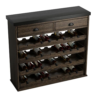 Chatsworth Collection Wine Rack 3D model image 1 