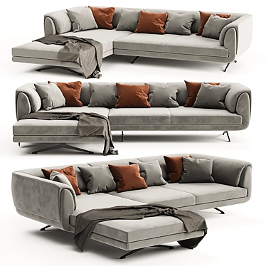 Marsala Italia Corner Sofa_Collections 3D model image 1 