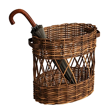 Oval Rattan Umbrella Basket