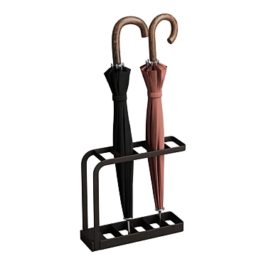 Heavy Duty Iron Umbrella Stand 3D model image 1 