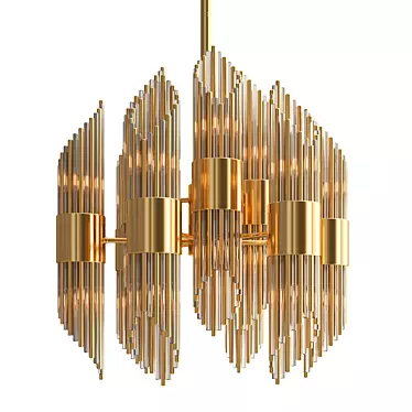 Elegance Illuminated Chandelier Flambi 3D model image 1 