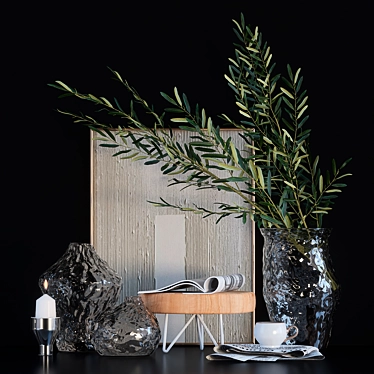 Branch Decor Set 3D model image 1 