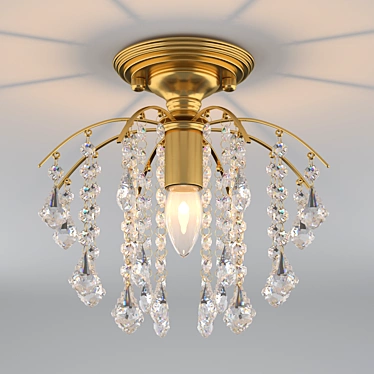 Modern Elegance Crystal Chandelier 3D model image 1 