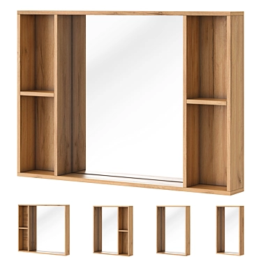 Aqual Loft Bathroom Mirrors 3D model image 1 