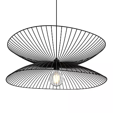 Modern Dragonfly Pendant Light 3D model image 1 