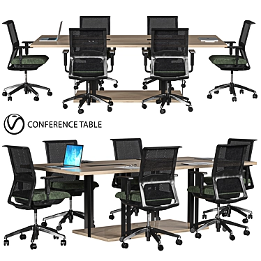 Modern Office Conference Table 2015 3D model image 1 