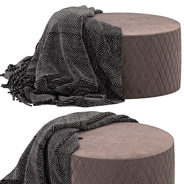 Cozy Seating Pouf 3D model image 1 