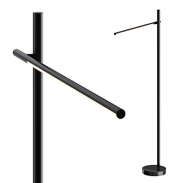 Dynamic Geometric Floor Lamp 3D model image 1 