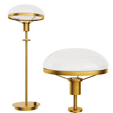 Elegant 3D Othello Lamp 2016 3D model image 1 