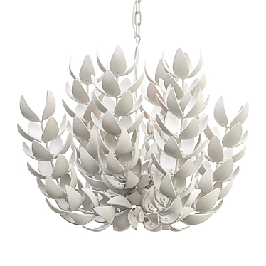 Petal Coco Wood Pendant Light 3D model image 1 