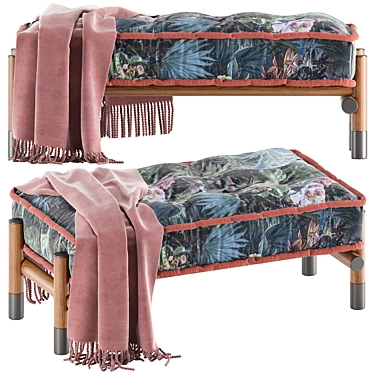 Etro Woodstock Ottoman: Luxury Home Interiors 3D model image 1 