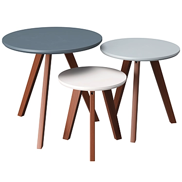 Orion Side Table Set, 3-Piece 3D model image 1 