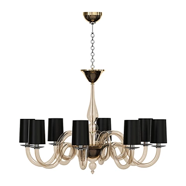 Elegant Cascade Chandelier – COLE 3D model image 1 