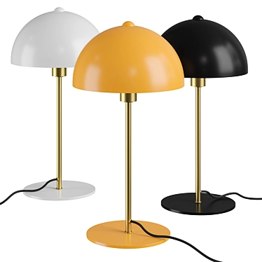 Retro-inspired Bonnet Table Lamp 3D model image 1 