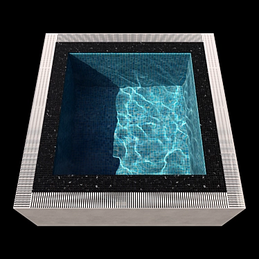 Caustic-Enabled Pool & Jacuzzi Combo 3D model image 1 