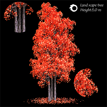 2014 Landscape Tree Model Max 3D model image 1 