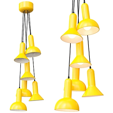 Anzazo Citrus Pendant Light Fixture 3D model image 1 