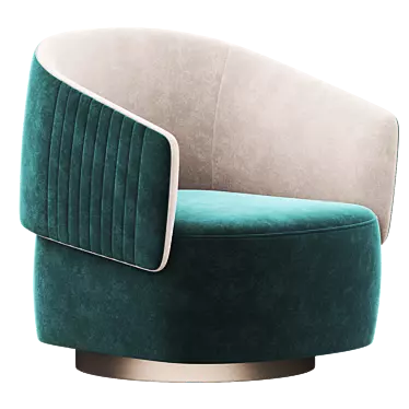 TWIBE Modern Swivel Armchair 3D Model 3D model image 1 