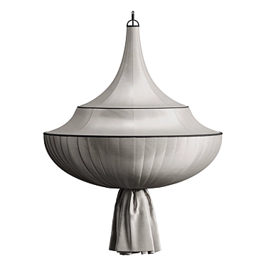 Ethereal Medusa Silk Ceiling Lamp 3D model image 1 