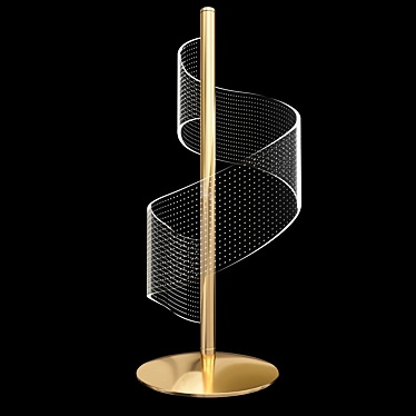 Curved LED Table Lamp 3D model image 1 