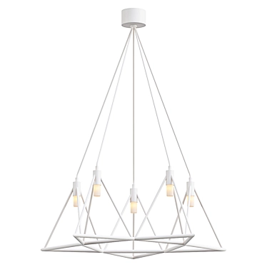 Modern Design Mini White Lamp 3D model image 1 