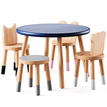 Nico & Yeye Round Kids Table and Chairs by Pottery Barn