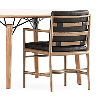 Sensitive Comfort Timeandstyle Armchair & Rolf Benz Table 3D model image 1 