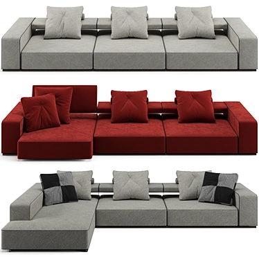 B&B Italia Andy Sofa 346cm 3D model image 1 