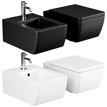 Villeroy & Boch Memento Ebony Toilet 3D model image 1 