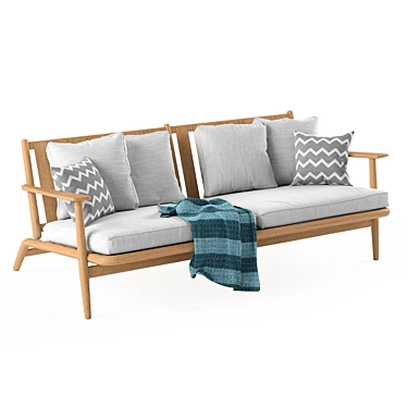 Modern Italian Design Levante Sofa 3D model image 1 