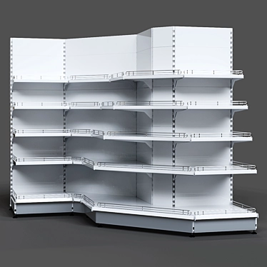 Corner Shelving Units Set 3D model image 1 