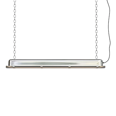  Modern Nickel Pendant Lamp 3D model image 1 