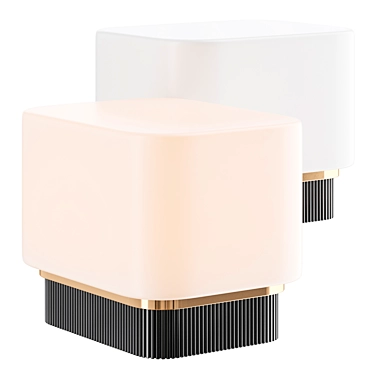 Modern Chic Glass Table Lamp 3D model image 1 