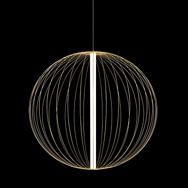 Carbon Core Pendant Light 3D model image 1 