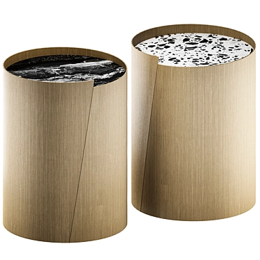 Antares Round Side Table Polys 2604 3D model image 1 