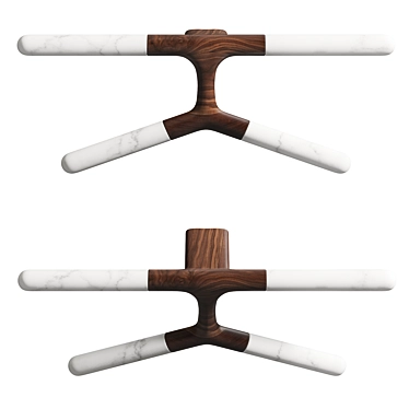 Elegant Jeeves Valet Stand 3D model image 1 