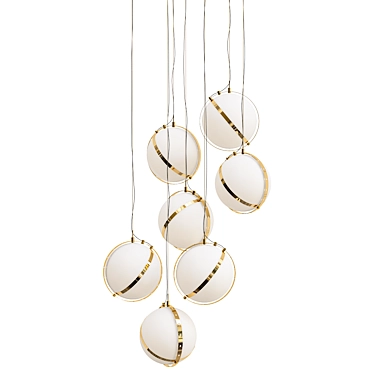 Elegant BARONCELLI Pendant Light 3D model image 1 